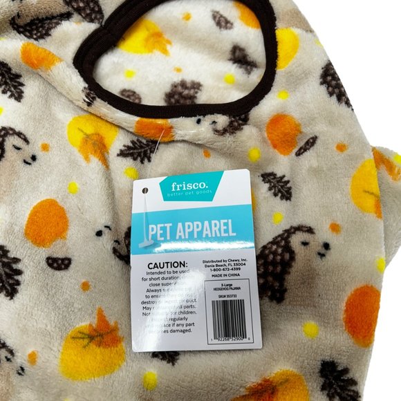 Frisco Scandinavian Woodland Hedgehog Dog Cat Cozy Plush Fleece PJ's - Picture 4 of 4